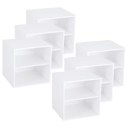 6 Pack: Modular Cube with Shelf by Simply Tidy&#x2122;